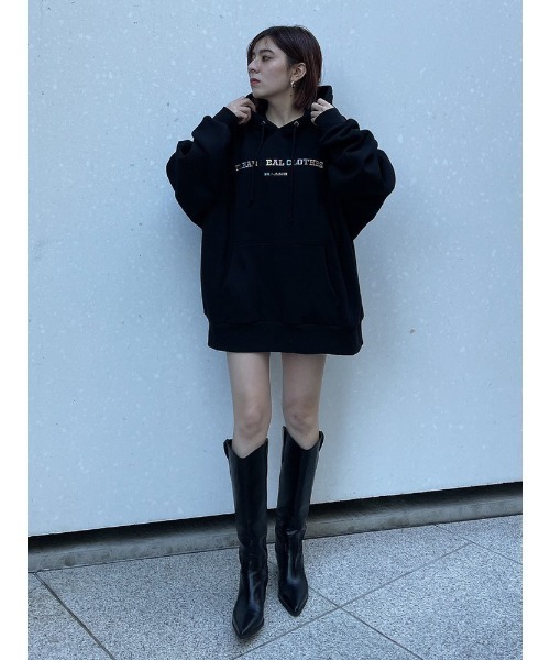 ENVYM（アンビー）の「カラーエンブロイダリールーズＰＯ（パーカー・レディース・ホワイト/パープル/ブルー/ブラック・FREE）」の14枚目の写真