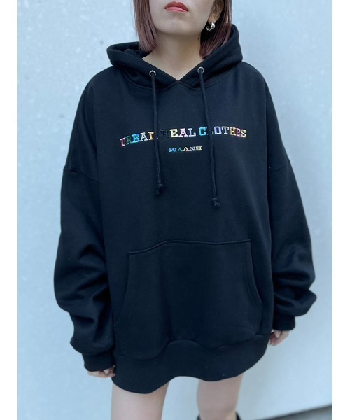 ENVYM（アンビー）の「カラーエンブロイダリールーズＰＯ（パーカー・レディース・ホワイト/パープル/ブルー/ブラック・FREE）」の19枚目の写真