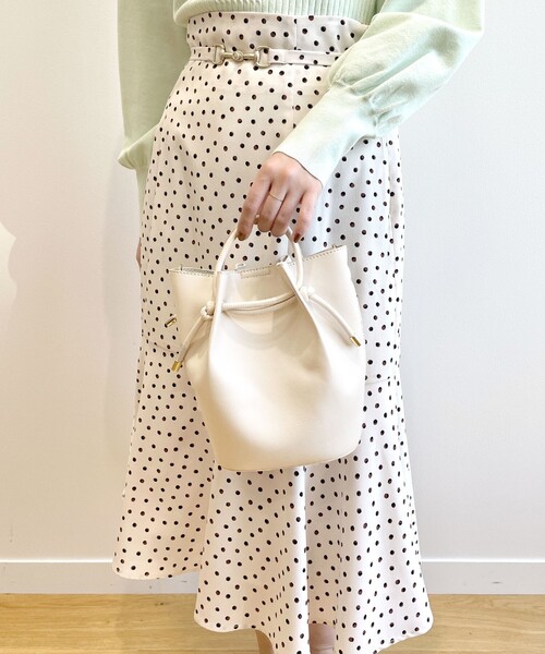 index（インデックス）の「◆巾着型ミニショルダー（ショルダーバッグ・レディース・ライトパープル/ブラック/オフホワイト・00）」の22枚目の写真