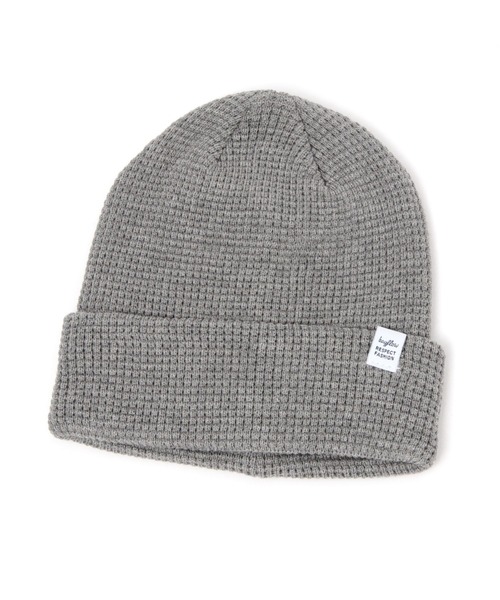 BAYFLOW（ベイフロー）の「ワッフルニットワッチ（ニットキャップ/ビーニー・メンズ・ブラック/オレンジ/ナチュラル/アクア/クリアブルー/グレー/オレンジ系その他2・FREE）」の3枚目の写真