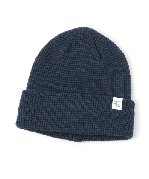 BAYFLOW（ベイフロー）の「ワッフルニットワッチ（ニットキャップ/ビーニー・メンズ・ブラック/オレンジ/ナチュラル/アクア/クリアブルー/グレー/オレンジ系その他2・FREE）」の5枚目の写真