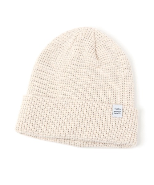 BAYFLOW（ベイフロー）の「ワッフルニットワッチ（ニットキャップ/ビーニー・メンズ・ブラック/オレンジ/ナチュラル/アクア/クリアブルー/グレー/オレンジ系その他2・FREE）」の17枚目の写真