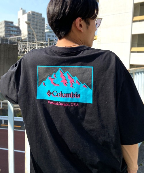 Columbia（コロンビア）の「【展開店舗限定】columbia/コロンビア インペリアルパーク オーバーサイズ/ワイドシルエット バックプリントTシャツ/半袖Tシャツ PM6871（Tシャツ/カットソー・レディース・グリーン系その他/グリーン/ブラック×ホワイト/ホワイト×パープル/ブラウン/ホワイト×ブラック/ブラウン系その他/ブラック×ブルー・M/L/XL/S）」の5枚目の写真