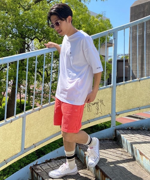 Columbia（コロンビア）の「【展開店舗限定】columbia/コロンビア インペリアルパーク オーバーサイズ/ワイドシルエット バックプリントTシャツ/半袖Tシャツ PM6871（Tシャツ/カットソー・レディース・グリーン系その他/グリーン/ブラック×ホワイト/ホワイト×パープル/ブラウン/ホワイト×ブラック/ブラウン系その他/ブラック×ブルー・M/L/XL/S）」の15枚目の写真