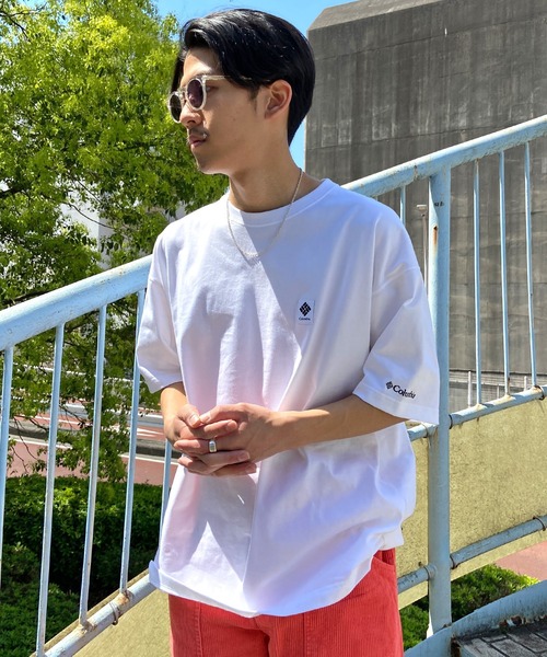 Columbia（コロンビア）の「【展開店舗限定】columbia/コロンビア インペリアルパーク オーバーサイズ/ワイドシルエット バックプリントTシャツ/半袖Tシャツ PM6871（Tシャツ/カットソー・レディース・グリーン系その他/グリーン/ブラック×ホワイト/ホワイト×パープル/ブラウン/ホワイト×ブラック/ブラウン系その他/ブラック×ブルー・M/L/XL/S）」の18枚目の写真