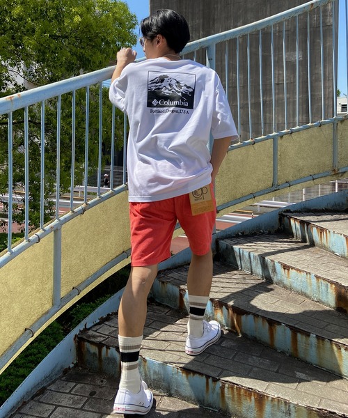 Columbia（コロンビア）の「【展開店舗限定】columbia/コロンビア インペリアルパーク オーバーサイズ/ワイドシルエット バックプリントTシャツ/半袖Tシャツ PM6871（Tシャツ/カットソー・レディース・グリーン系その他/グリーン/ブラック×ホワイト/ホワイト×パープル/ブラウン/ホワイト×ブラック/ブラウン系その他/ブラック×ブルー・M/L/XL/S）」の13枚目の写真