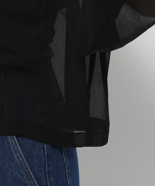 mysty woman（ミスティウーマン）の「［追加4］楊柳シアーパーカー　193459（パーカー・レディース・ライトベージュ/ホワイト系その他/ブラック/ライトグリーン/ダークグリーン/モカ/ライトピンク/オレンジ・FREE）」の18枚目の写真