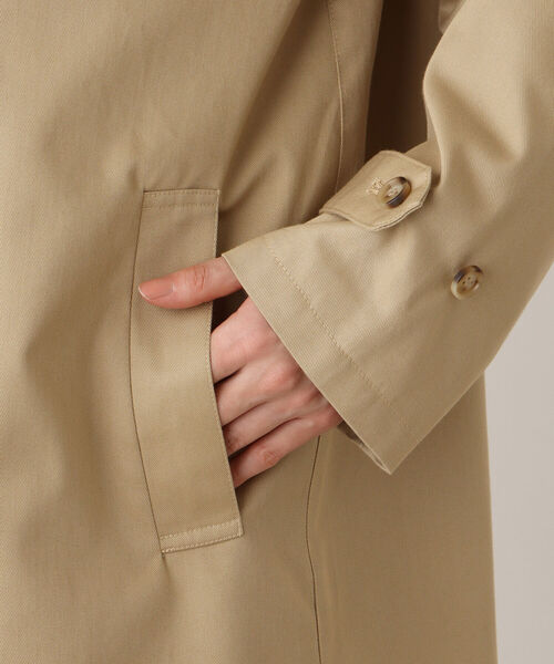 Afternoon Tea（アフタヌーンティー）の「タータンチェック柄ステンカラーコート（ステンカラーコート・レディース・ベージュ/カーキ・MEDIUM）」の10枚目の写真