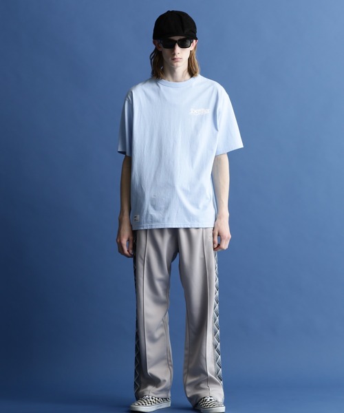 schott（ショット）の「Schott/ショット/SS T-SHIRT "FIRE SCRIPT"/"ファイア スクリプト" Tシャツ（Tシャツ/カットソー・メンズ・オフホワイト/サックスブルー/ブラック/オレンジ・M/XL/L/2XL）」の11枚目の写真