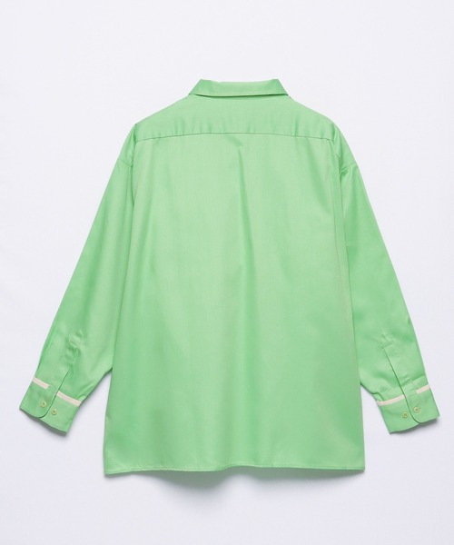 Dickies（ディッキーズ）の「【Dickies】長袖 ワイド ワークシャツ / 両胸ポケット / ディッキーズ（シャツ/ブラウス・メンズ・ブラック/ピンク系/オレンジ/ミント・S/M/L）」の9枚目の写真