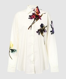 DRIES VAN NOTEN / ドリスヴァンノッテン | コットン ギャザー プルオーバーブラウス | 36 | ホワイト | レディース DRIES VAN NOTEN（ドリス ヴァン ノッテン） 長袖シャツ CASIA カシア