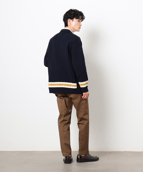 COMME　CA COMMUNE（コムサコミューン）の「ニットコンビ ブレザー（テーラードジャケット・メンズ・ネイビー/ベージュ/チャコール・M/L）」の9枚目の写真