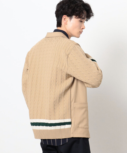 COMME　CA COMMUNE（コムサコミューン）の「ニットコンビ ブレザー（テーラードジャケット・メンズ・ネイビー/ベージュ/チャコール・M/L）」の13枚目の写真