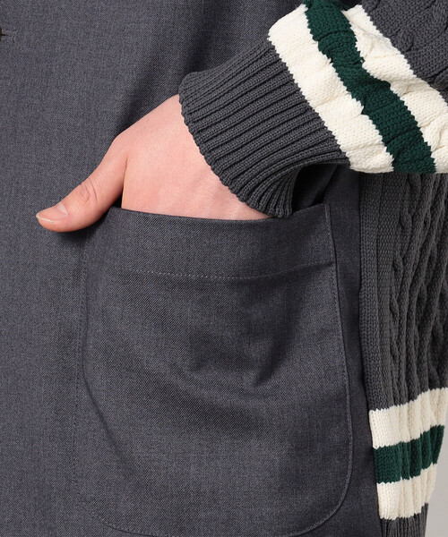 COMME　CA COMMUNE（コムサコミューン）の「ニットコンビ ブレザー（テーラードジャケット・メンズ・ネイビー/ベージュ/チャコール・M/L）」の19枚目の写真
