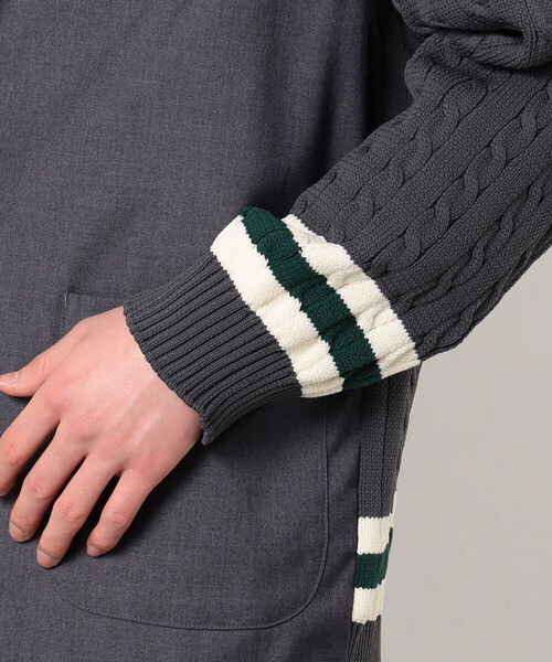 COMME　CA COMMUNE（コムサコミューン）の「ニットコンビ ブレザー（テーラードジャケット・メンズ・ネイビー/ベージュ/チャコール・M/L）」の20枚目の写真