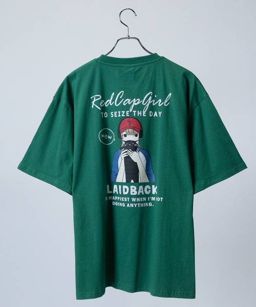ストリート レッド Tシャツ 半袖 ルーズ トップス 韓国 cr9253 c547bb28c8eba038003d3e023cbe55