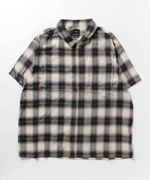 RVCA(ルーカ)の「RVCA/ルーカ チェックシャツ ジップアップ/半袖シャツ オンプレチェック BD041-P01(シャツ/ブラウス・メンズ・イエロー/ホワイト・L/M/XL)」の16枚目の写真