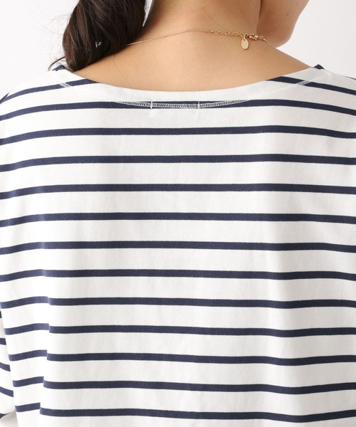 LEPSIM（レプシィム）の「ソデカットアウトロンT　177192（Tシャツ/カットソー・レディース・ネイビー/オレンジ/グリーン・FREE）」の17枚目の写真