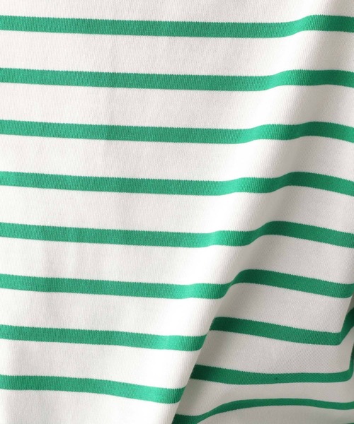 LEPSIM（レプシィム）の「ソデカットアウトロンT　177192（Tシャツ/カットソー・レディース・ネイビー/オレンジ/グリーン・FREE）」の9枚目の写真