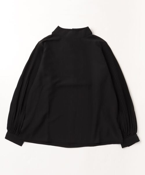 terrace(テラス)の「プリーツスリーブブラウス(シャツ/ブラウス・レディース・ブラック/ライトカーキ/ラベンダー・MEDIUM)」の6枚目の写真
