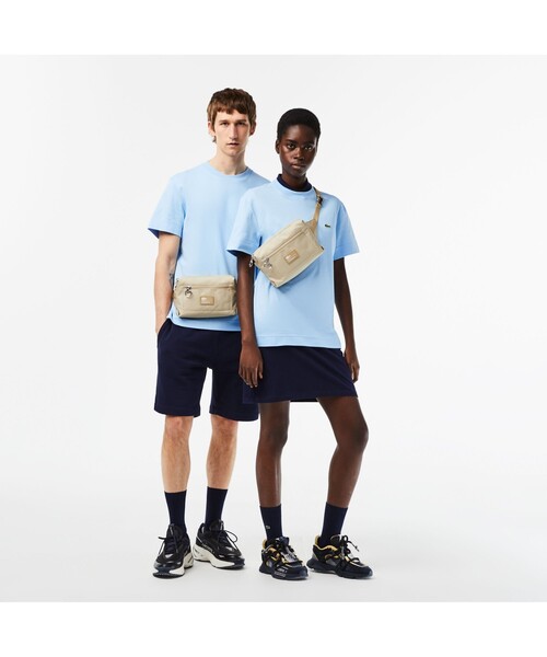 LACOSTE(ラコステ)の「ネオデイ スクエアウェストバッグ(ボディバッグ/ウエストポーチ・レディース・ブラック/ベージュ・FREE)」の9枚目の写真