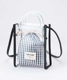 巾着つきクリアショルダーBAG