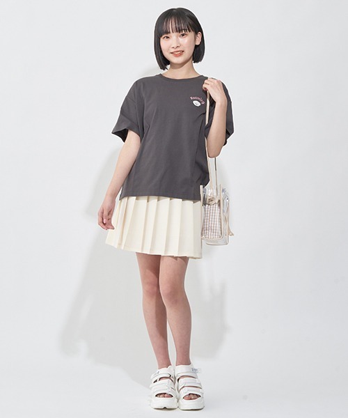 LOVETOXIC（ラブトキシック）の「巾着つきクリアショルダーBAG（バックパック/リュック・キッズ・オフホワイト/ベージュ/サックスブルー/ブラック・FREE）」の15枚目の写真