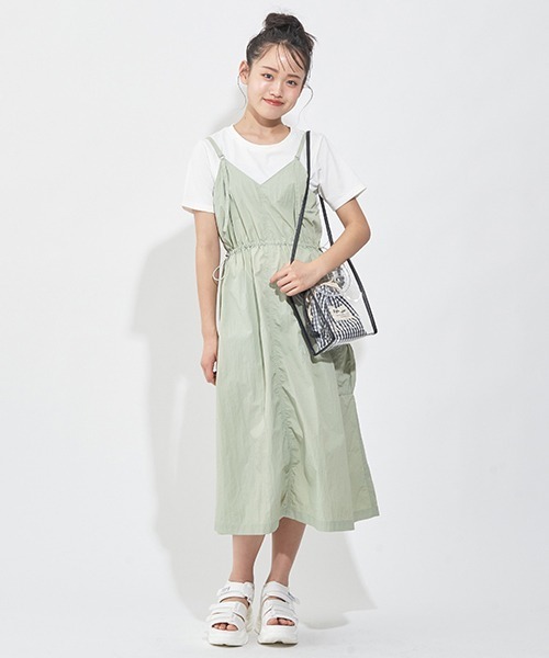 LOVETOXIC（ラブトキシック）の「巾着つきクリアショルダーBAG（バックパック/リュック・キッズ・オフホワイト/ベージュ/サックスブルー/ブラック・FREE）」の13枚目の写真