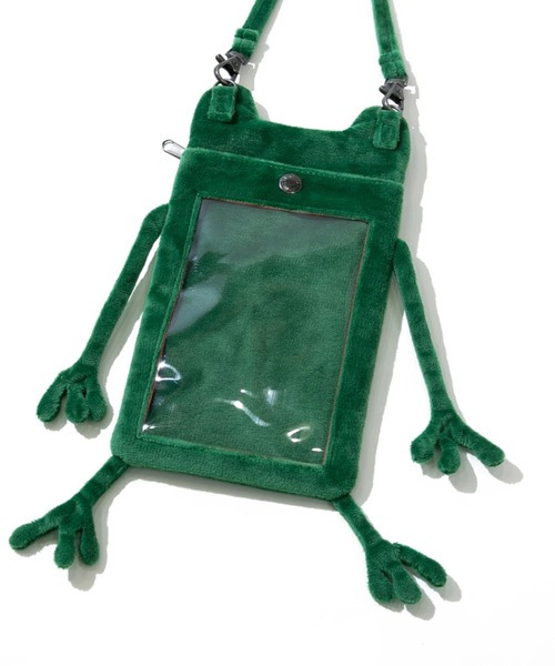 gym master（ジムマスター）の「gym master/ジムマスター　Fluke Frog カエルスマホポーチ（スマホケース/カバー・レディース・グリーン/ライトグリーン/ピンク・FREE）」の4枚目の写真