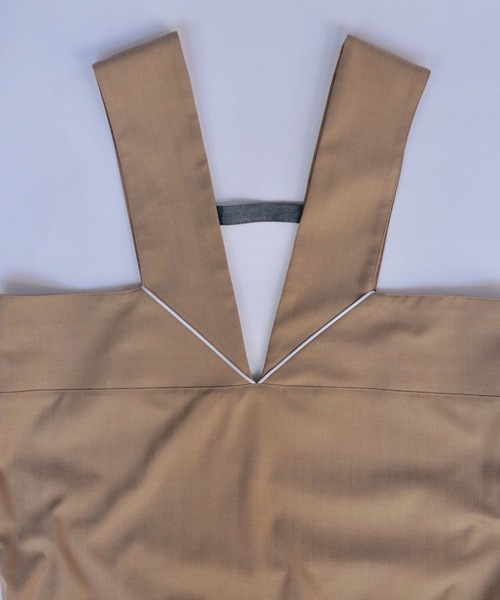 sneeuw（スニュウ）の「フレームジャンパースカート（サロペット/オーバーオール・レディース・チャコールグレー/ベージュ・ONESIZE）」の16枚目の写真