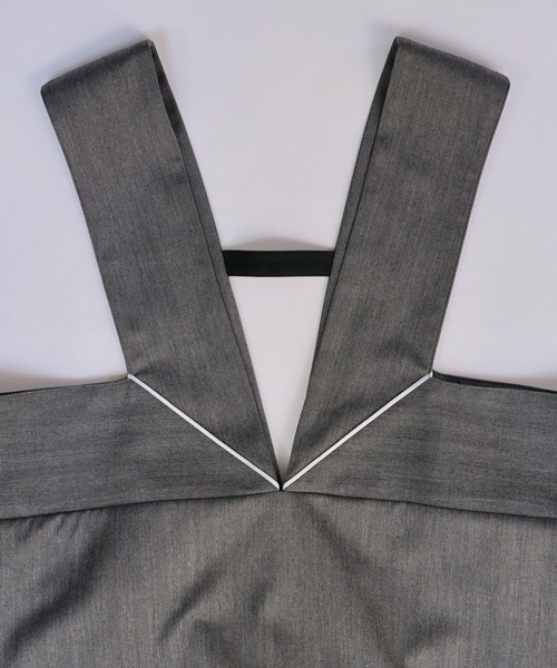 sneeuw（スニュウ）の「フレームジャンパースカート（サロペット/オーバーオール・レディース・チャコールグレー/ベージュ・ONESIZE）」の9枚目の写真