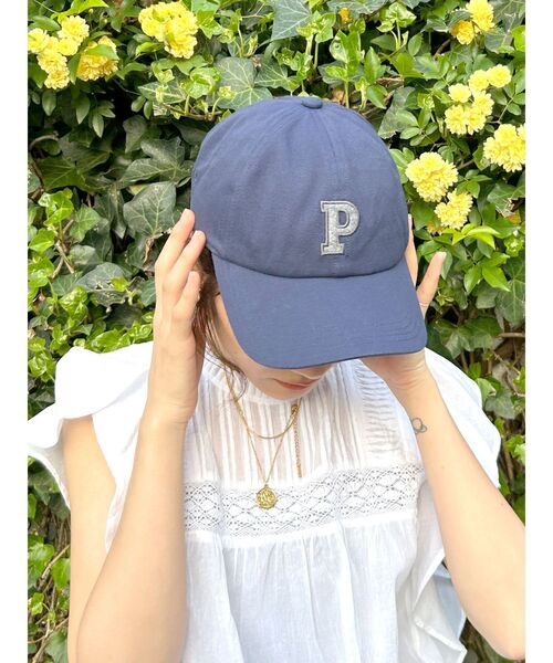 Ungrid（アングリッド）の「キャンバスロゴキャップ（キャップ・レディース・ネイビー/イエロー/アイボリー・FREE）」の3枚目の写真