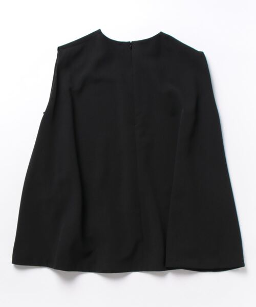 Mila Owen(ミラオーウェン)の「肩タックバックドレープノースリブラウス【ウォッシャブル/手洗い可能】(Tシャツ/カットソー・レディース・ブラック/その他/ホワイト・0/1)」の5枚目の写真