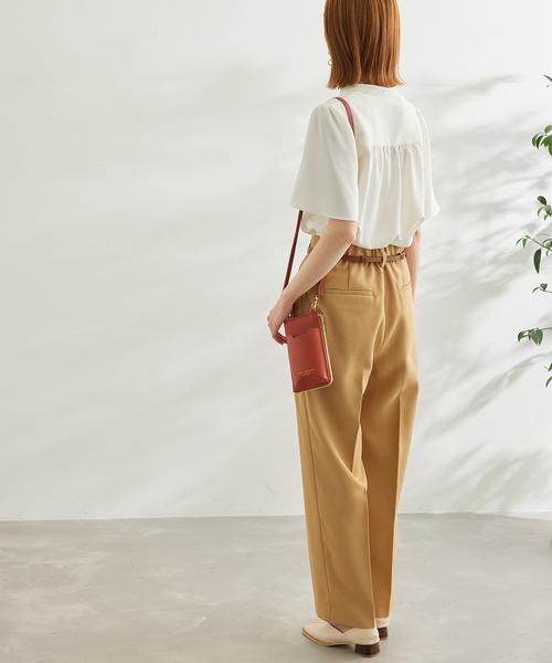 白からの解放！多機能ブラウス/ハーフスリーブスキッパーブラウス