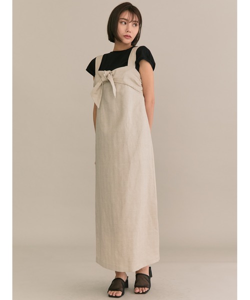 TONAL(トーナル)の「ベーシックノースリT(Tシャツ/カットソー・レディース・ラベンダー/オフホワイト/ブラック・38)」の19枚目の写真