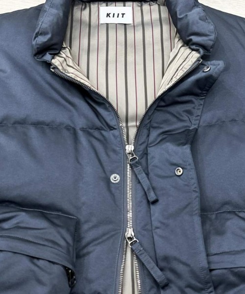 KIIT(キート)の「KIIT BODYARMOR DOWN VEST (KIP-V58-500)(ダウンベスト・メンズ・ライトベージュ/ブルー/ブラック・1/2/3)」の6枚目の写真