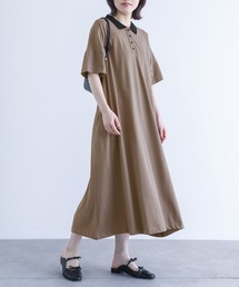 n'OrLABEL | 【機能素材】『配色ポロワンピース』(ワンピース)