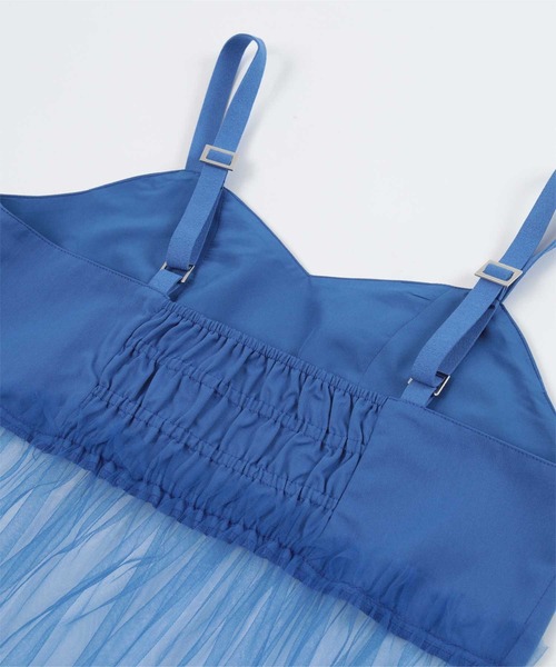 miette(ミエット)の「チュールティアードワンピース(ワンピース・レディース・ブルー/ブラック/ライトベージュ・FREE)」の15枚目の写真