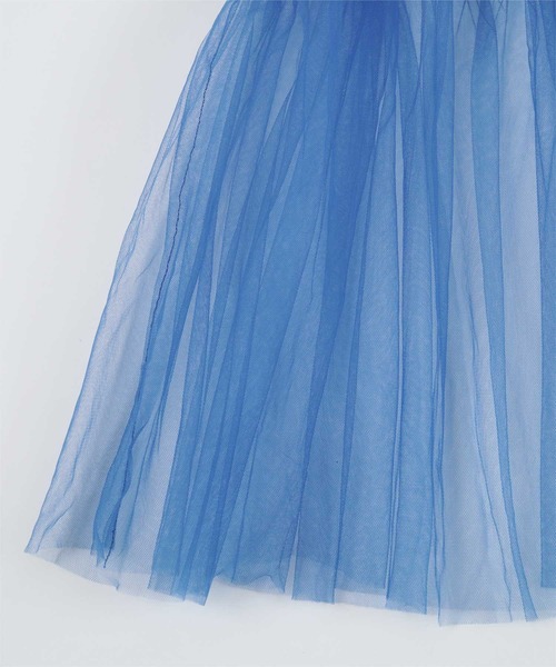 miette(ミエット)の「チュールティアードワンピース(ワンピース・レディース・ブルー/ブラック/ライトベージュ・FREE)」の14枚目の写真