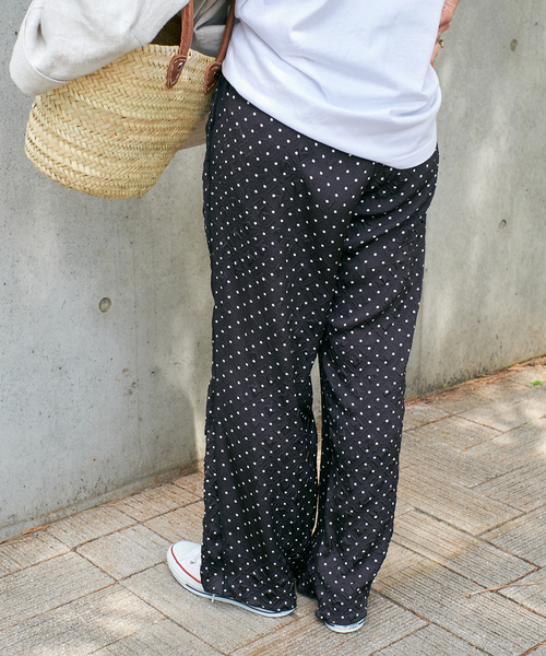 セール】ドットプリントパンツ（スラックス）｜B.C STOCK（ベー