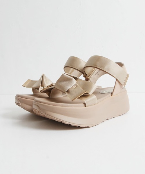 tocco closet（トッコ　クローゼット）の「サテンテープリボンサンダル（サンダル・レディース・ブラック/グレー・M/L/LL）」の16枚目の写真