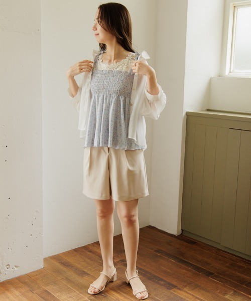 flower(フラワー)の「ブルーミングリボンビスチェ(キャミソール・レディース・イエロー/ピンク・FREE)」の20枚目の写真