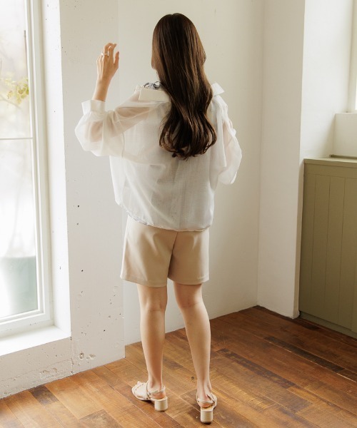 flower(フラワー)の「ブルーミングリボンビスチェ(キャミソール・レディース・イエロー/ピンク・FREE)」の4枚目の写真