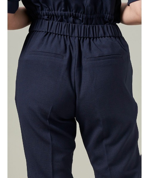 Perfect Suit FActory（パーフェクトスーツファクトリー）の「【セットアップ可能】麻調メッシュパンツ　ベージュ/ネイビー（スーツパンツ・レディース・ネイビー/ベージュ・S/M/SS/L）」の13枚目の写真