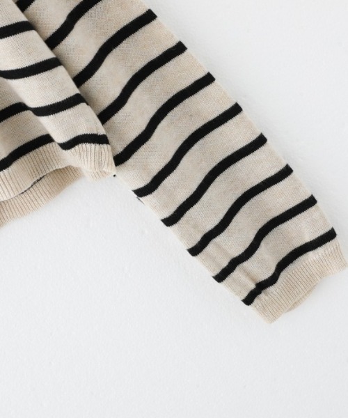 deux amour（ドゥーザムール）の「ボーダーカーデアンサンブル（アンサンブル・レディース・ホワイト/ネイビー・FREE）」の3枚目の写真