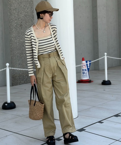 deux amour（ドゥーザムール）の「ボーダーカーデアンサンブル（アンサンブル・レディース・ホワイト/ネイビー・FREE）」の20枚目の写真