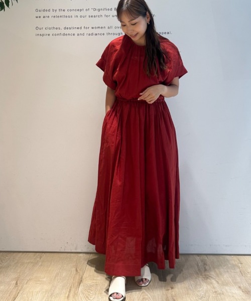 CADUNE（カデュネ）の「綿麻ワンピース（ワンピース）」 - WEAR