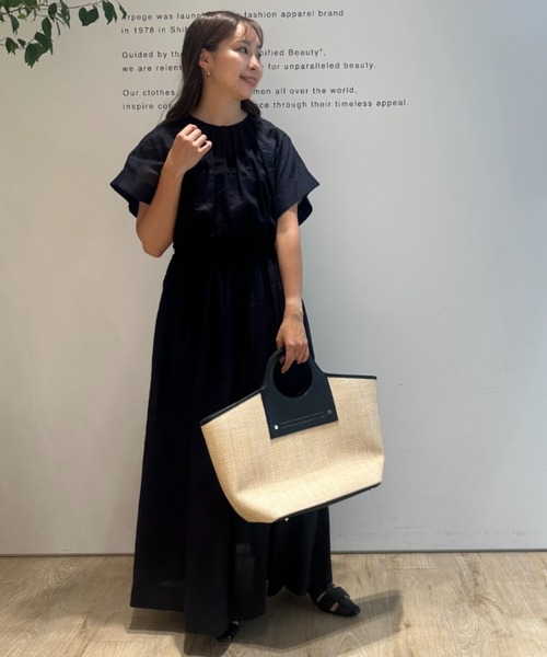 CADUNE（カデュネ）の「綿麻ワンピース（ワンピース）」 - WEAR