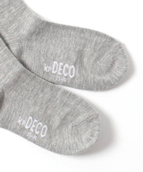 KP DECO（ケーピーデコ）の「ワンポイントロゴのハイソックス（ソックス/靴下・キッズ・ネイビー/オフホワイト/杢グレー・18cm/20cm/16cm/22cm）」の5枚目の写真