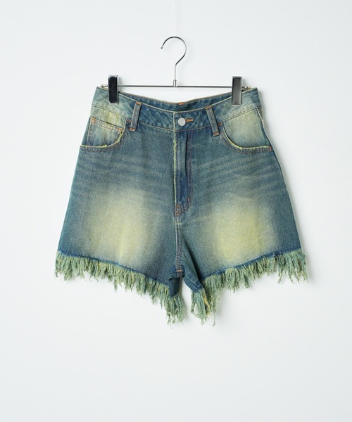 WEGO（ウィゴー）の「WEGO/ヴィンテージウォッシュショートパンツ（デニムパンツ・レディース・ブラック系その他/コバルトブルー・SMALL/MEDIUM）」の19枚目の写真